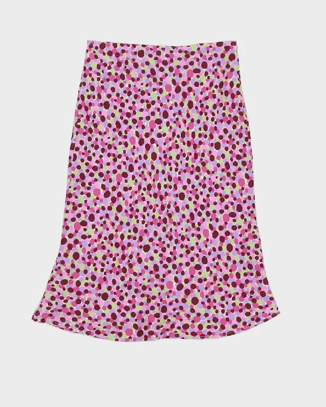 Y2K 00s Le Chateau Purple Spotty Skirt - S