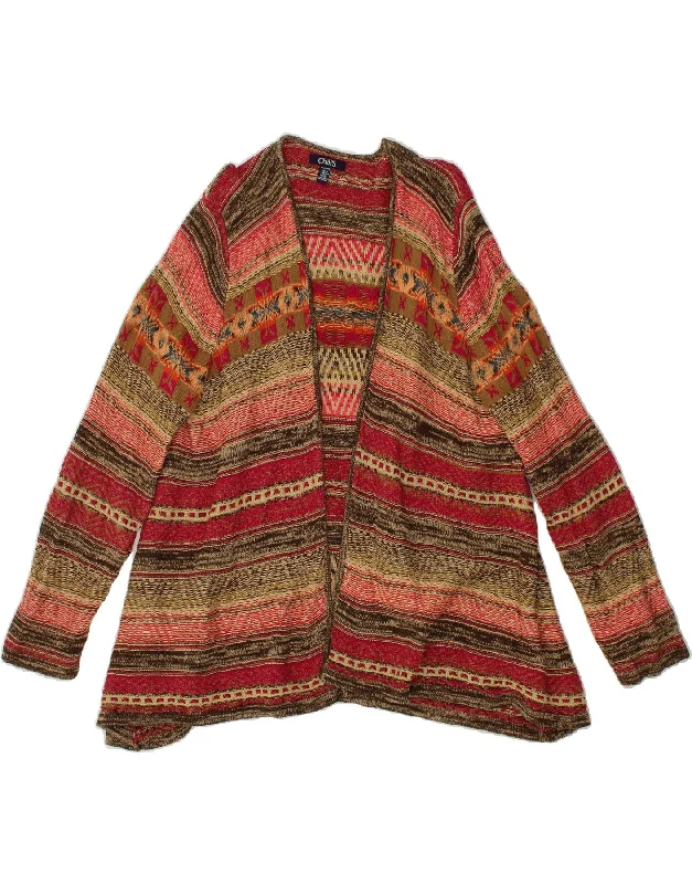 CHAPS Womens Cardigan Sweater UK 20 2XL Multicoloured Striped