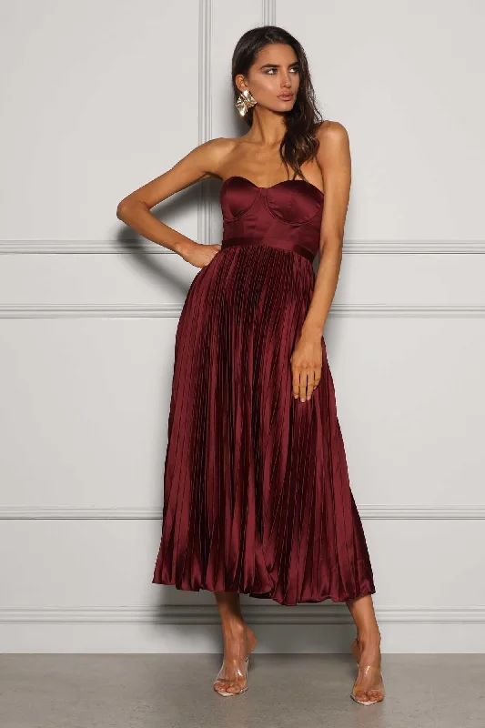 Milan Dress - Wine