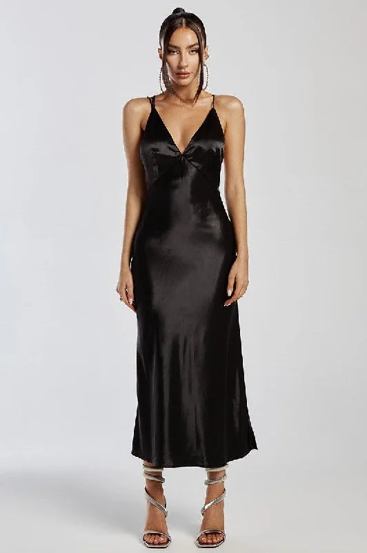 Sariah Slip Dress - Black