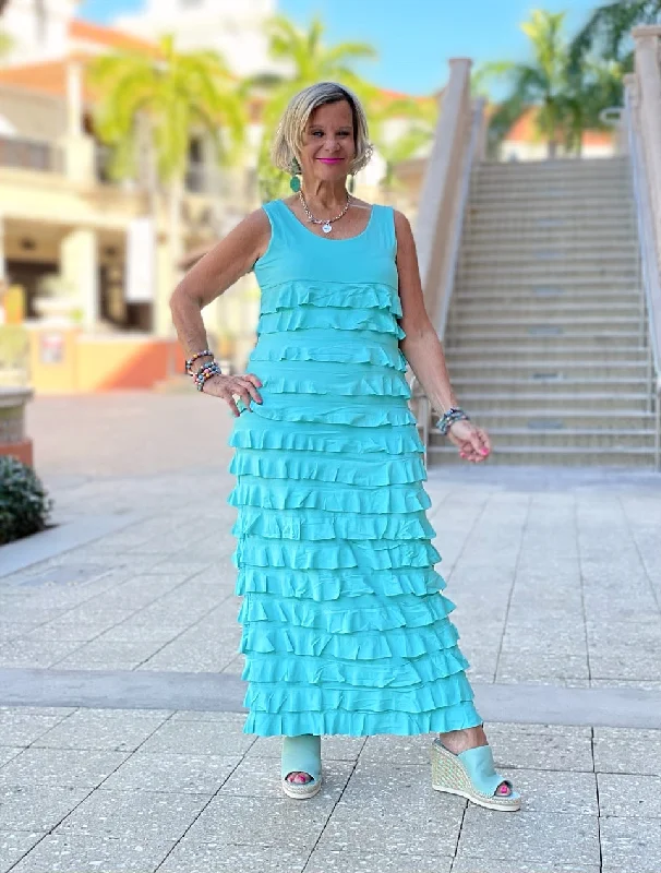 SEAFOAM CHA CHA MAXI DRESS