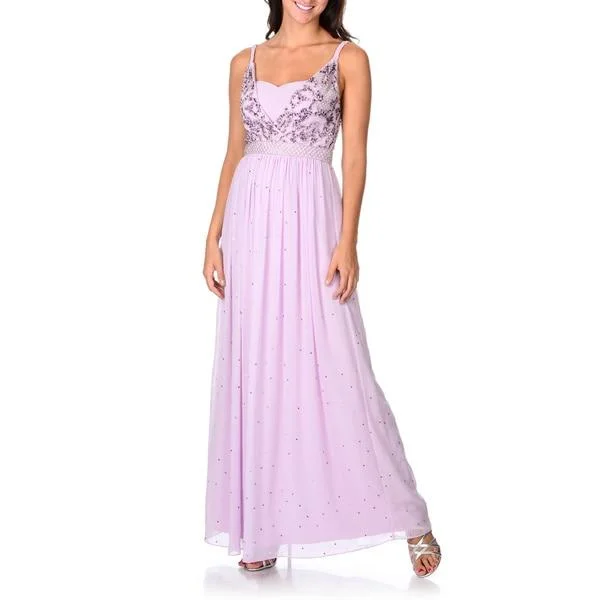 Decode 1.8 - Braided Strap Bedazzled Chiffon Gown 182303