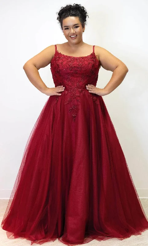 Sydney's Closet SC7357 - Sleeveless Embroidered Formal Gown