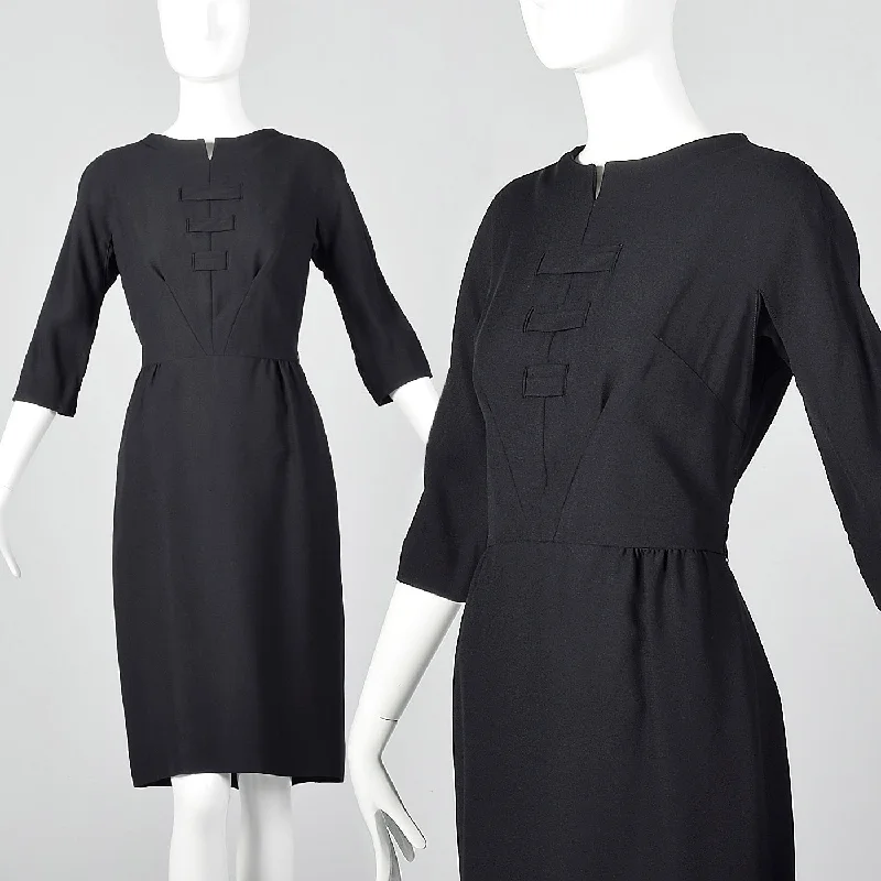 1950s Black Dress