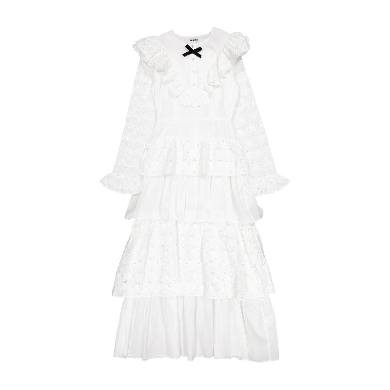 Batsheva White Broderie Michele Women's Dress