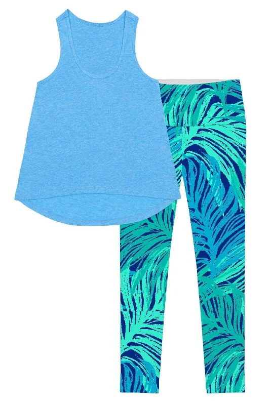 Blue Tropical Dream Donna Set - Women