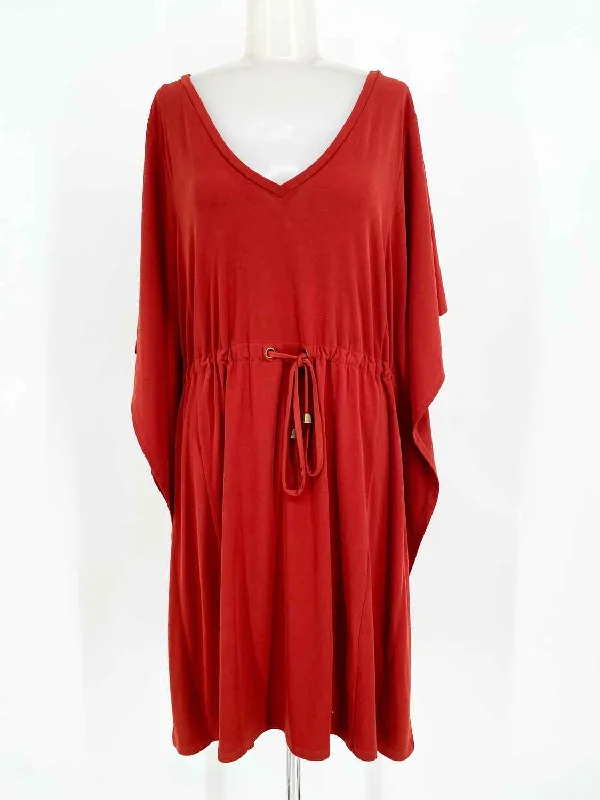 Calvin Klein Women's Red Drawstring Size 12 Dress