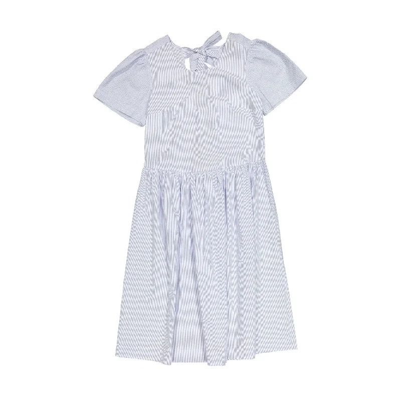 Designers Remix Cream/Blue StripesUmbria Women Dress