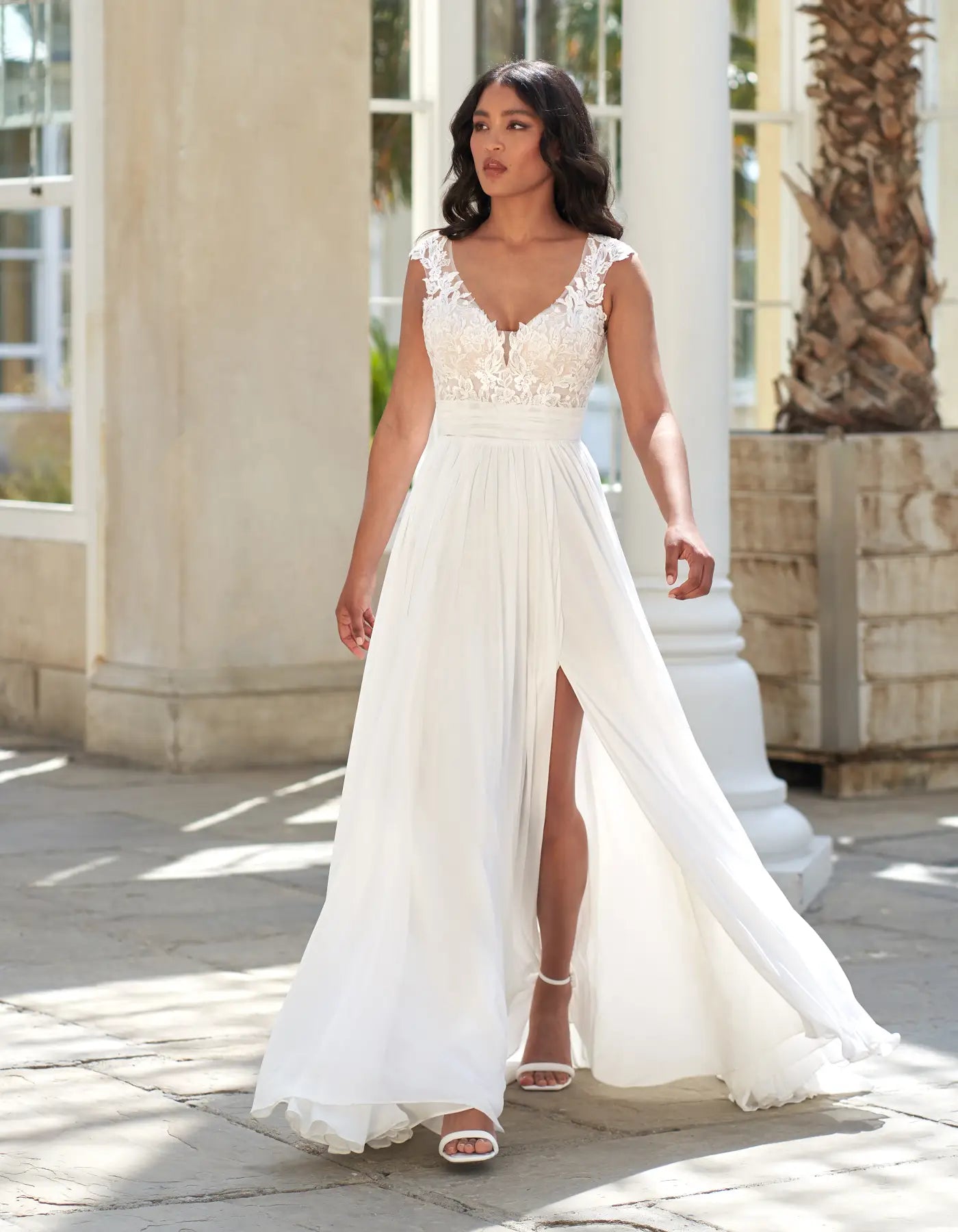 DingJiDress a grecian inspired slim a-line with split