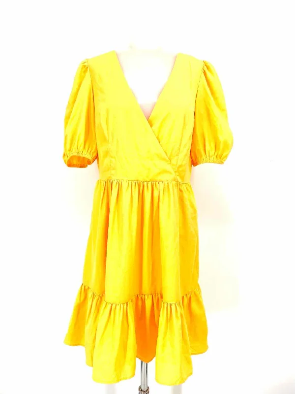 Eliza J Women's Yellow Polyester Size 8 Dress