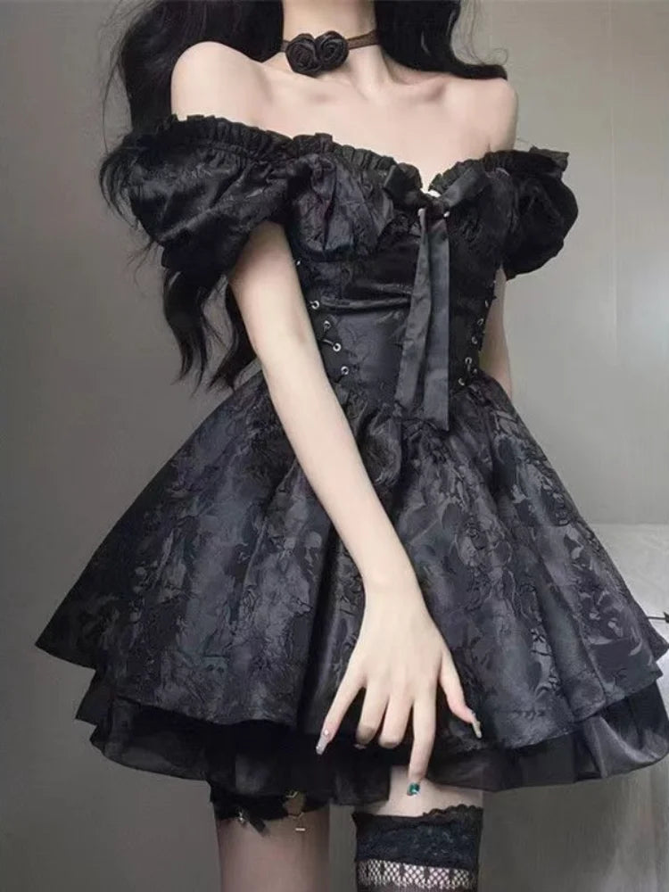 Gothic Goth Harajuku Bandage Dress