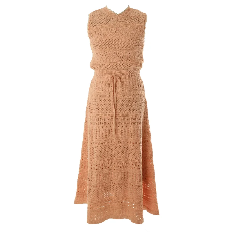 HEV Peach Knit Dress