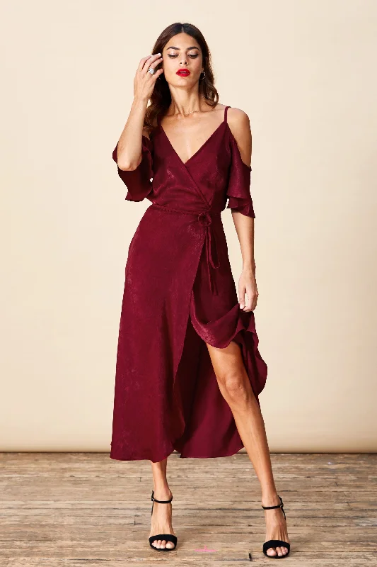 Ivy Dress in Oxblood