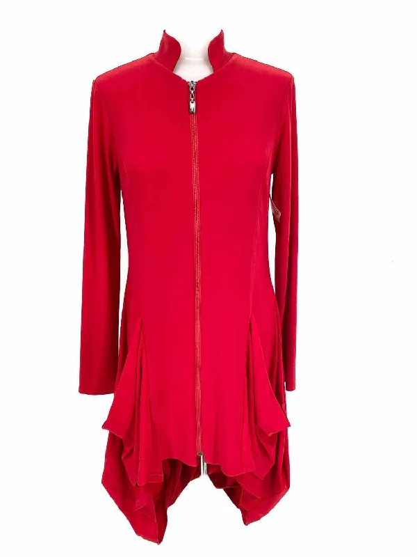 Joseph Ribkoff Women's Red Zip Polyester Blend Size 2 Dress