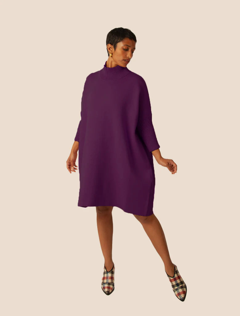 Aja Dress (Purple Wine)