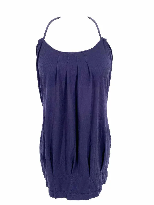 Lululemon Women's Navy Open Back Size 8 Dress