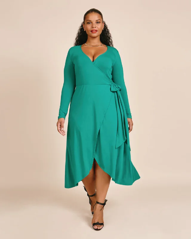 Luna Wrap Dress | Green