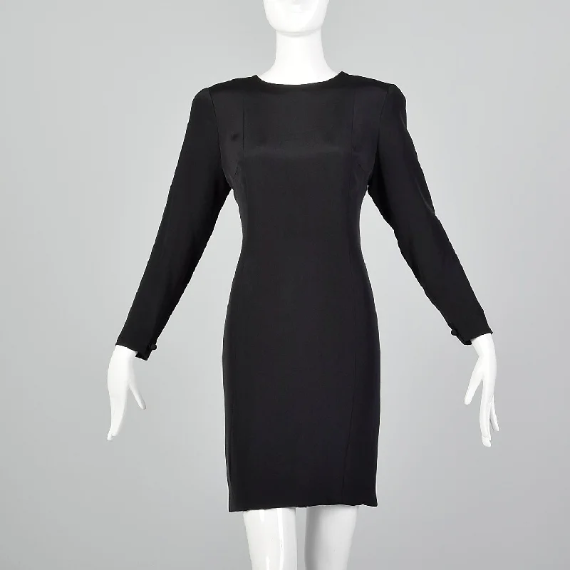 Pauline Trigere Late 1970s / Early 1980s Black Dress