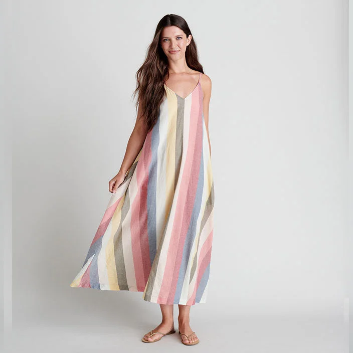 Pink Chicken Womens Sterralda Dress - Multi Wide Stripe