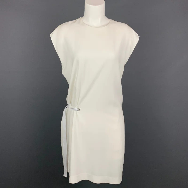 RAG & BONE Size S White Triacetate Blend Shift Sleeveless Etta Dress