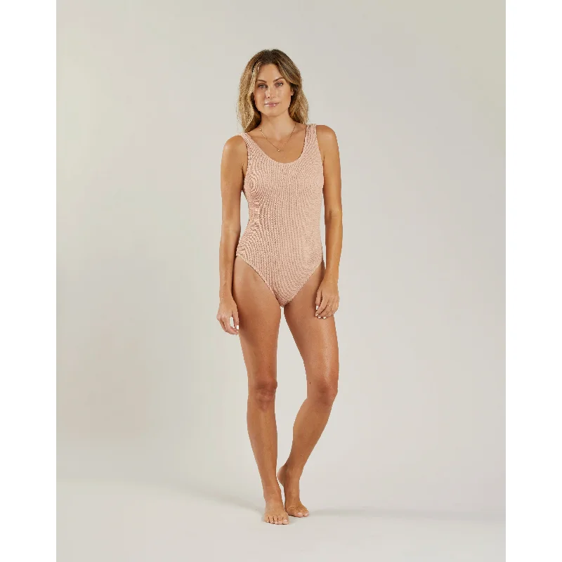 Rylee and Cru Moxie Womens One Piece || Blush