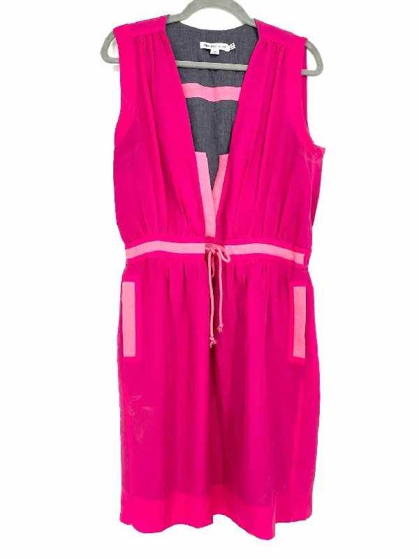 See By Chloe Women's Pink Sleeveless Drawstring Size 44/8 Dress