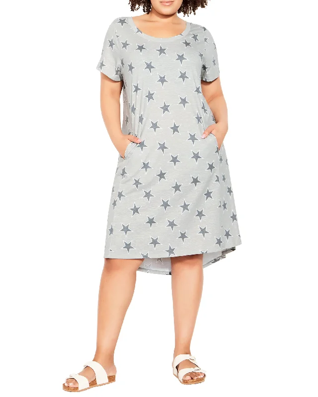 Soleil Hello Sunshine Dress | Light Grey / Charcoal Grey