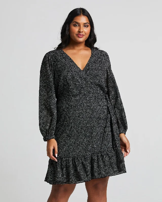 Sweet Spot Dress | Black/Beige