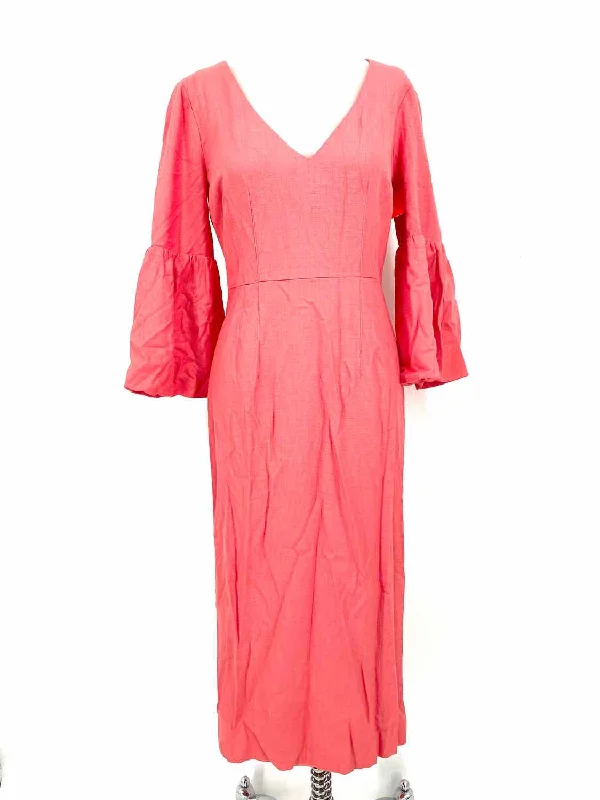 VERONICA BEARD Women's Pink 3/4 Sleeve Viscose Blend Size 0 Dress