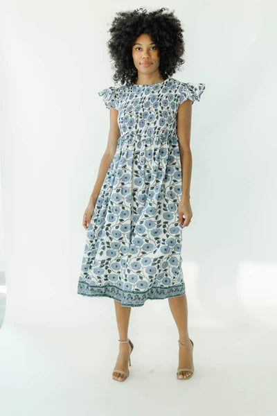 Hampton Dress (Chive Blossom)