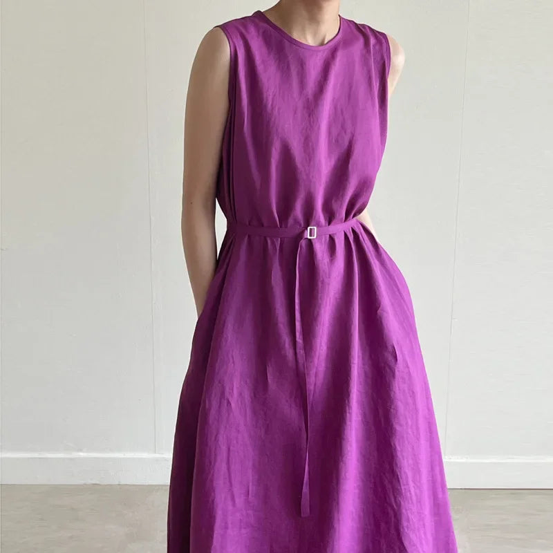 Women's Casual Purple Strap Dress