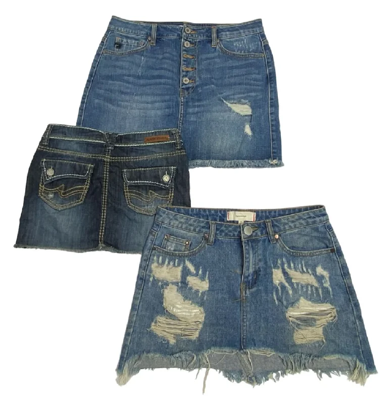 Denim Mini Skirts 73 pcs 50 lbs F1007506-21