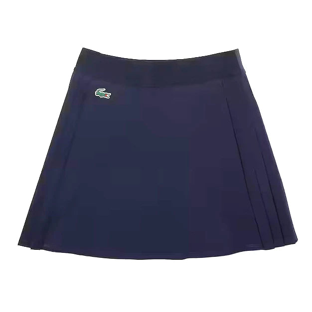 Lacoste Women's Built-In Short Tennis Skirt (Navy Blue)