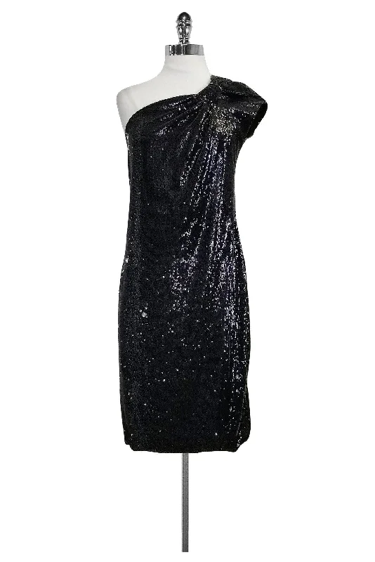 Armani Collezioni - Gunmetal Sequin Dress Sz 8