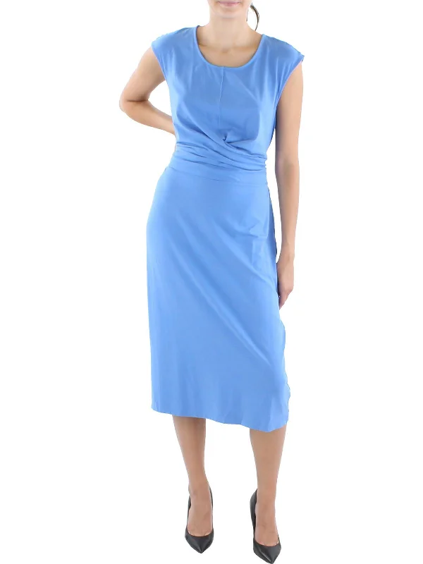 Womens Heathered Calf Midi Dress