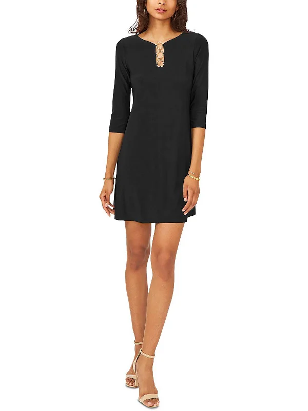 Womens Party Midi Shift Dress