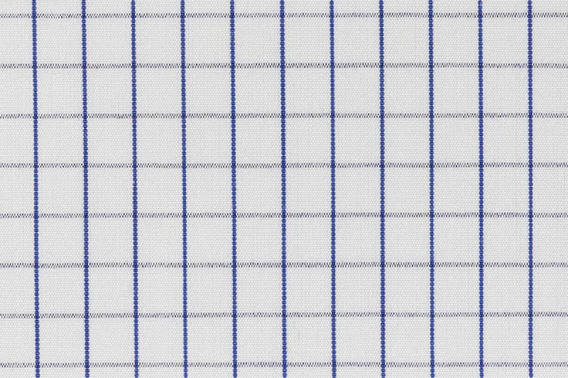 Street Blue Windowpane Check Shirting