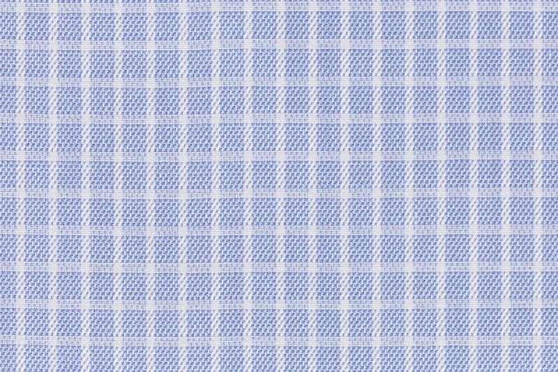 Street Medium Blue W/White Check Shirting