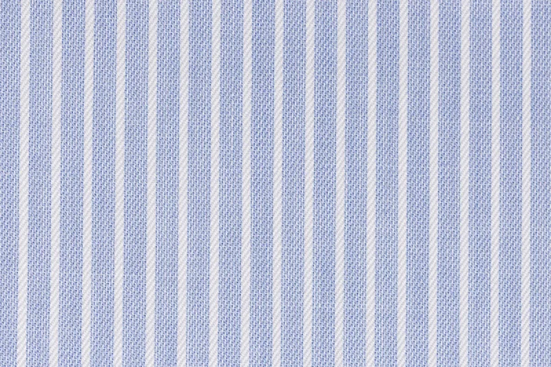 Street Medium Blue W/White Stripe Shirting